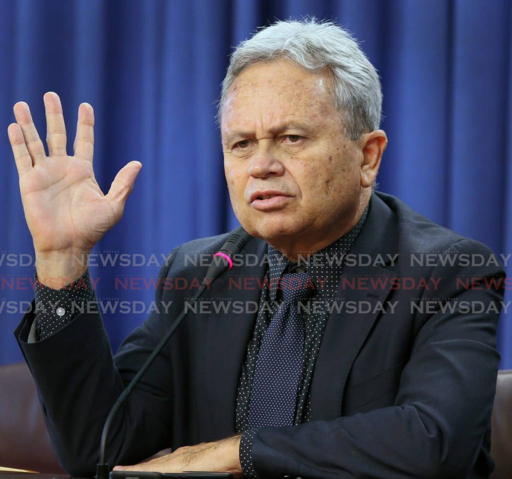 Finance Minister Colm Imbert. - File Photo