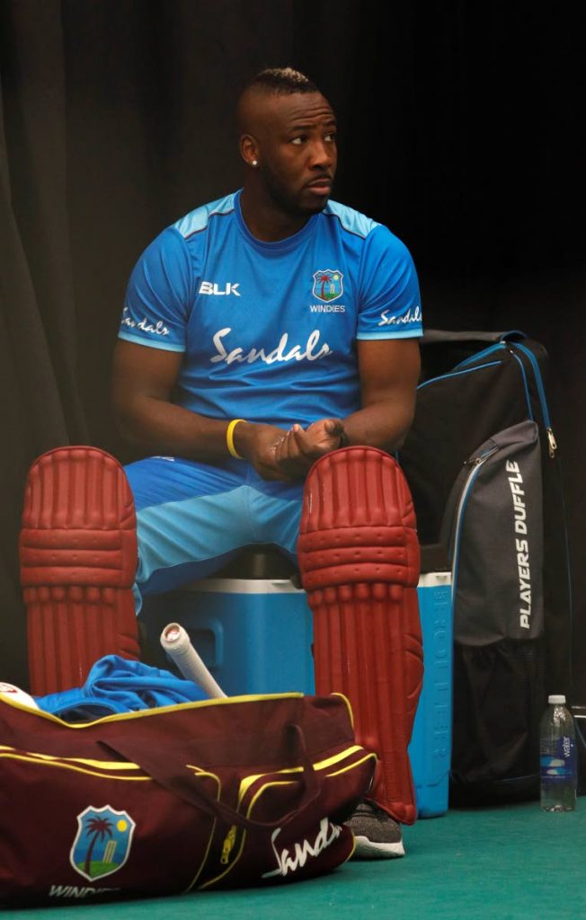 West Indies' Andre Russell. - 