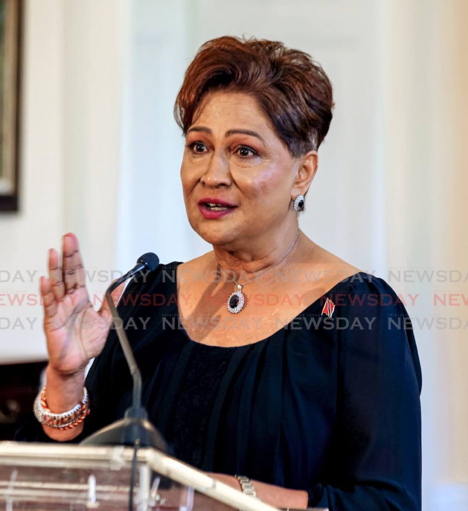 Opposition Leader Kamla Persad-Bissessar. - 