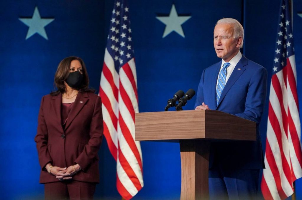 US President-elect Joe Biden and Vice President-elect Kamala Harris. Biden will become the 46th president of the United States of America. - Joe Biden Facebook Page