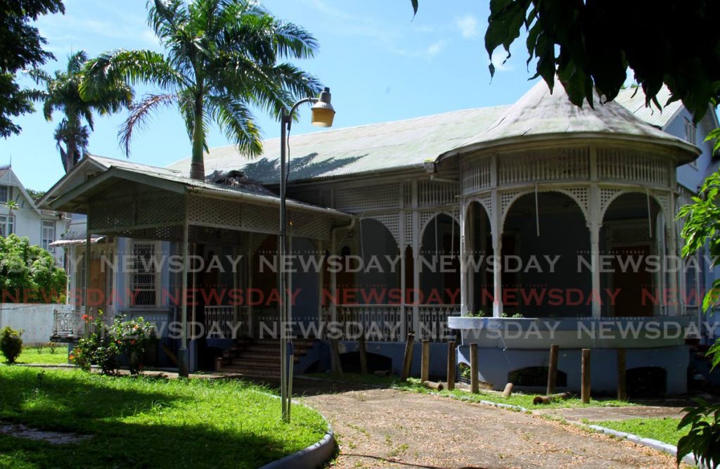 File photo: The residence of the Speaker of the House, Mary Street, Port of Spain. - ROGER JACOB