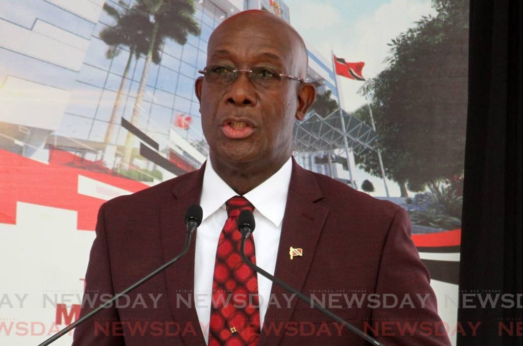 Prime Minister Dr. Keith Rowley.- Angelo Marcelle