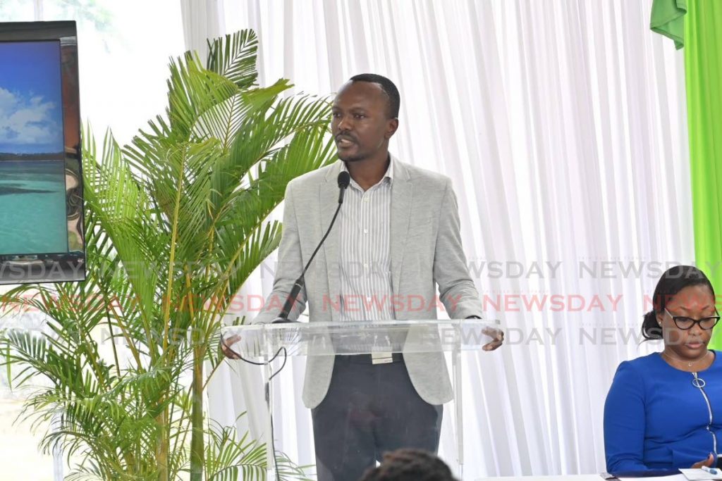 File photo: Chief Secretary Ancil Dennis at the reopening of the Buccoo Marine Park in July.
 - File photo