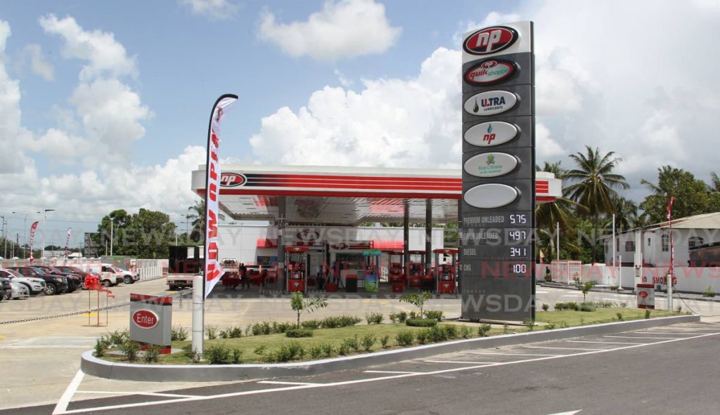 FILE PHOTO: An NP gas station at the O’Meara Road and Churchill Roosevelt Highway intersection in Arima. NP gas stations will be sold to private owners who will be able to set their own gas prices by the end of January 2021. - ROGER JACOB