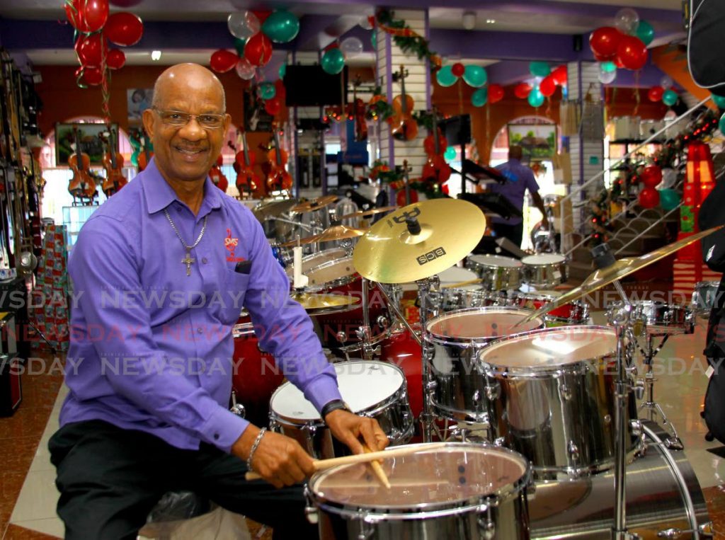 Simon Carimbocas, owner of Simon's Music Supplies Ltd, Borde Street, Port of Spain. He has been in the music business for 54 years with 30 of those being the owner of Simon's Music Supplies Ltd.  - ROGER JACOB