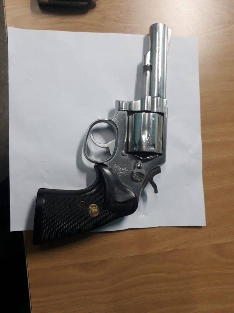 A Smith and Wesson .38 special revolver was found and seized by police in First Caledonia, Morvant, on Thursday night. 

PHOTO COURTESY TTPS