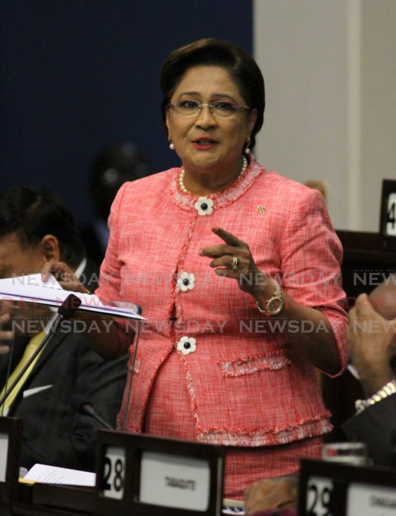 Opposition Leader Kamla Persad-Bissessar