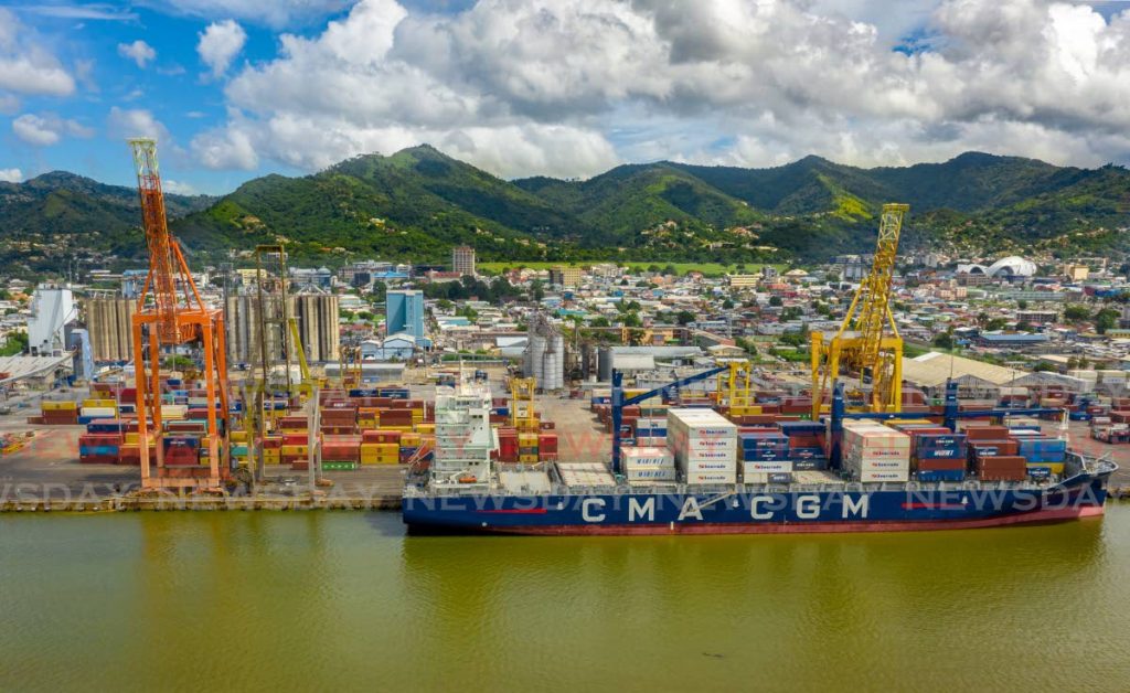 A cargo ship docked at The Port of Port of Spain. - File Photo