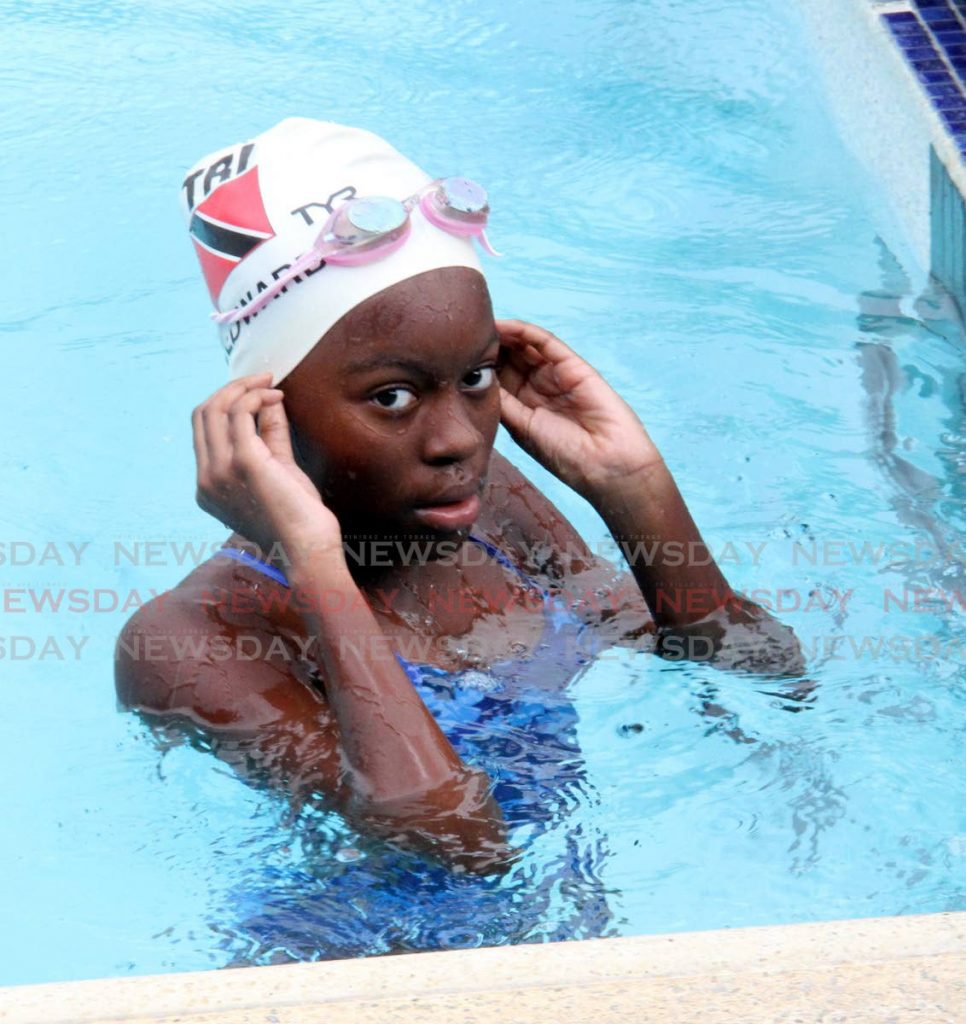 St Augustine Girls’ High School student Madara Edwards won the top female performer award at the 2020 National Secondary Schools Swim Meet, last February. She has also won gold on the national team at the 2019 Carifta Games.
 - 
