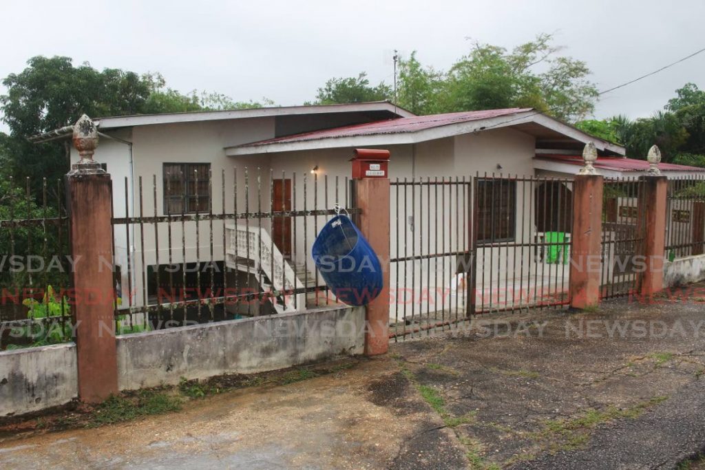 The house where Natalia Cooper was shot and killed on Thursday at Indian Walk, Moruga.  PHOTO BY CHEQUANNA WHEELER - 