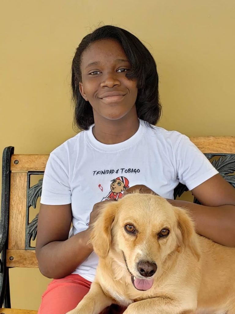 Shaniya Blackman, 12, can already play the violin, steelpan, and piano. But, with the extra time at home due to covid19, she has experimented with songwriting.  - Janelle Yarde-Blackman