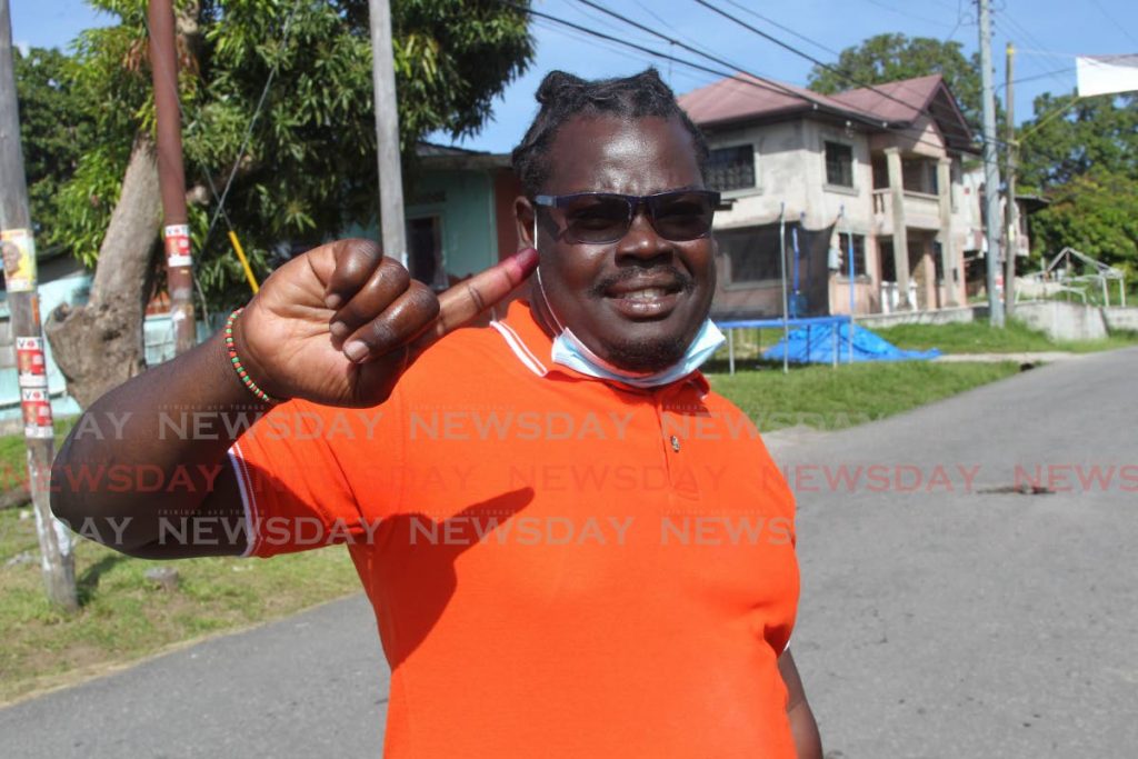 File photo pg Christopher Wright, independent candidate  contesting the Hollywood district in Point Fortin in the local government by-election on Monday. - Lincoln Holder