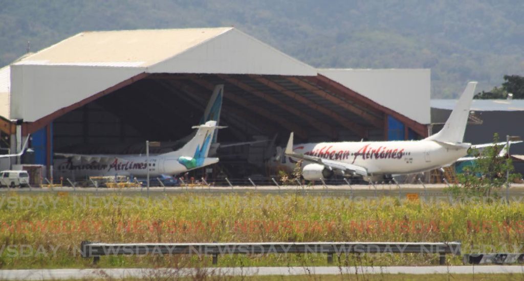 Caribbean Airlines jets at Piarco Airport. - ROGER JACOB