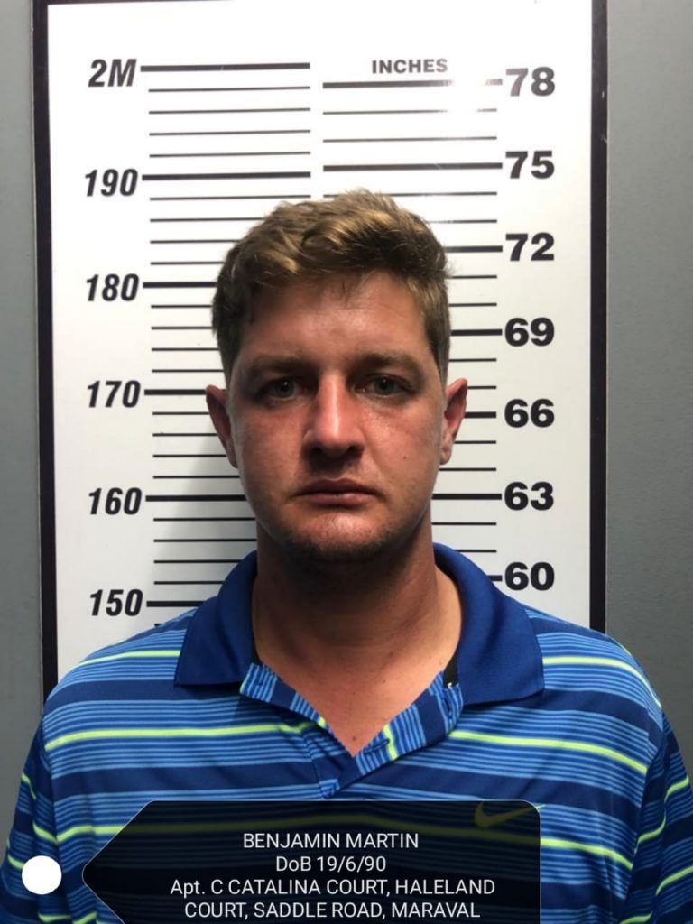Benjamin Martin, 31, of Halelamd Court, Saddle Road, Maraval, was expected to appear before a Port of Spain magistrate on Friday to answer charges of drug trafficking. 
Martin and another man were arrested by members of the North Eastern Division Task Force on Thursday during a suspected drug deal. 

PHOTO COURTESY TTPS