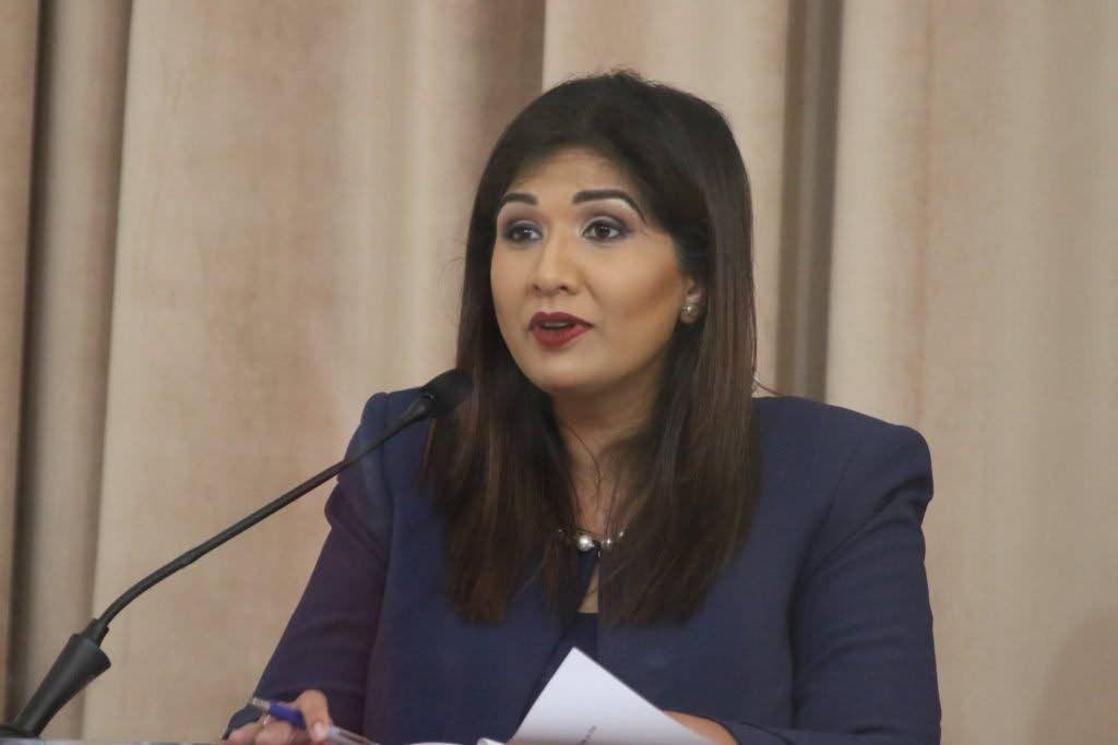Opposition Senator Jayanti Lutchmedial. Photo courtesy Office of the Parliament