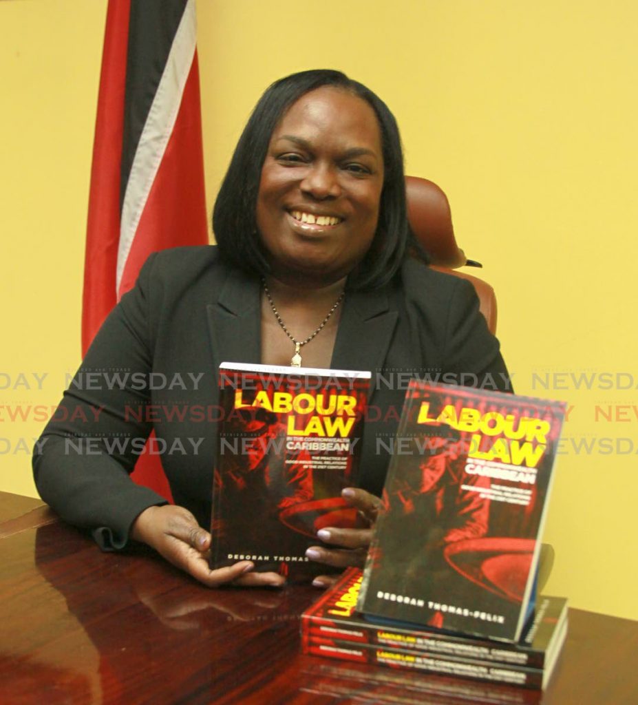 Industrial Court president Deborah Thomas-Felix at the launch of her book Labour Law in the Commonwealth Caribbean on Thursday last week at the Industrial Court, St Vincent Street, Port of Spain. - ROGER JACOB