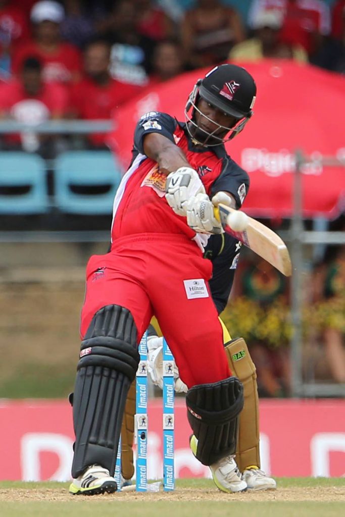 TT Red Force batsman Evin Lewis - 