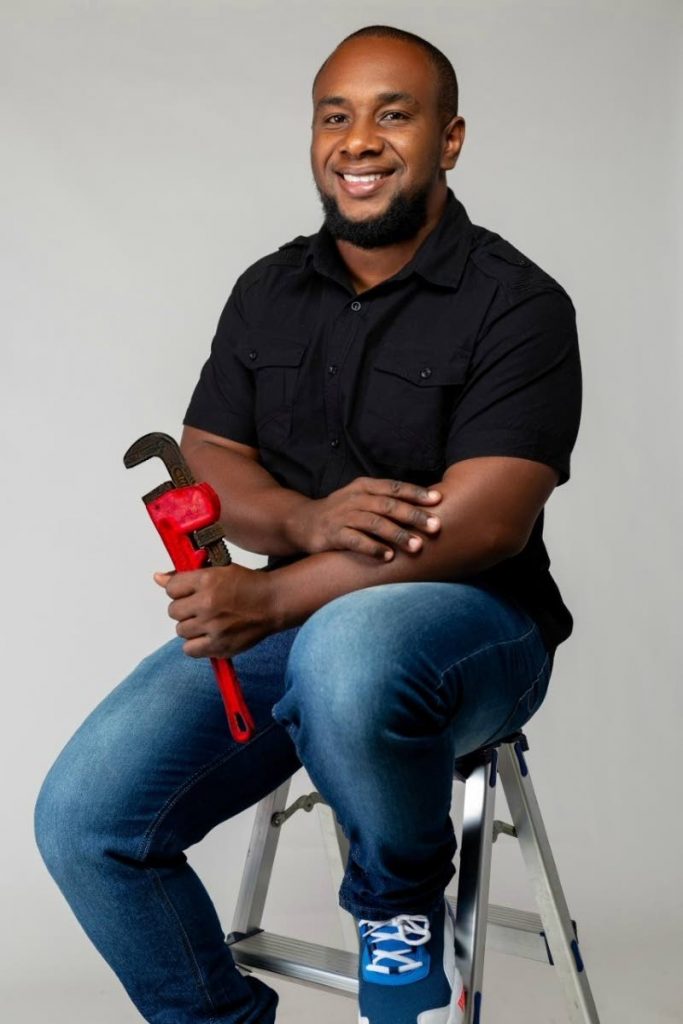 Master plumber and founder of  Apap Plumbing and Construction Co Ltd, Abubakar Paponette.  - 