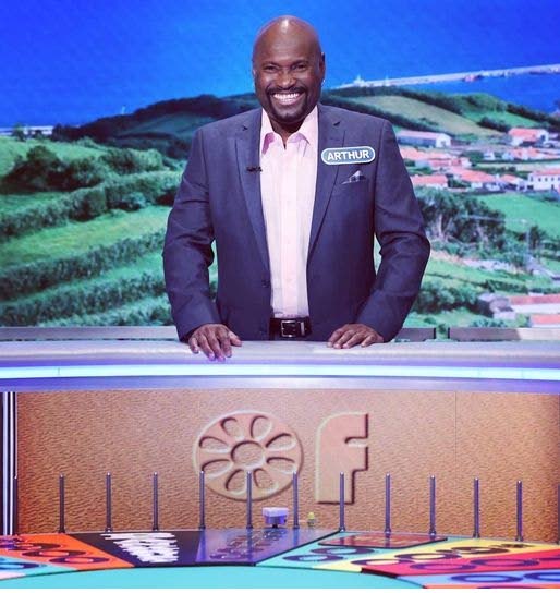Trinidad-born, stand-up comic Arthur Joseph appearing on an episode of Wheel of Fortune on  February 26. - 