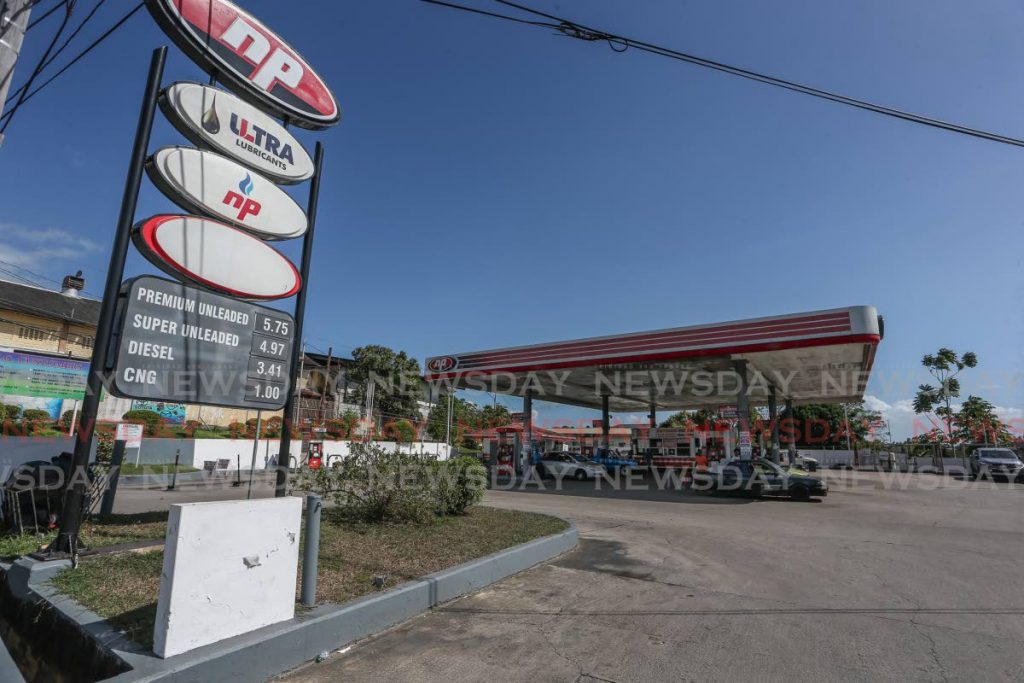 The NP gas station at Cocoyea, San Fernando. Photos by Jeff K. Mayers