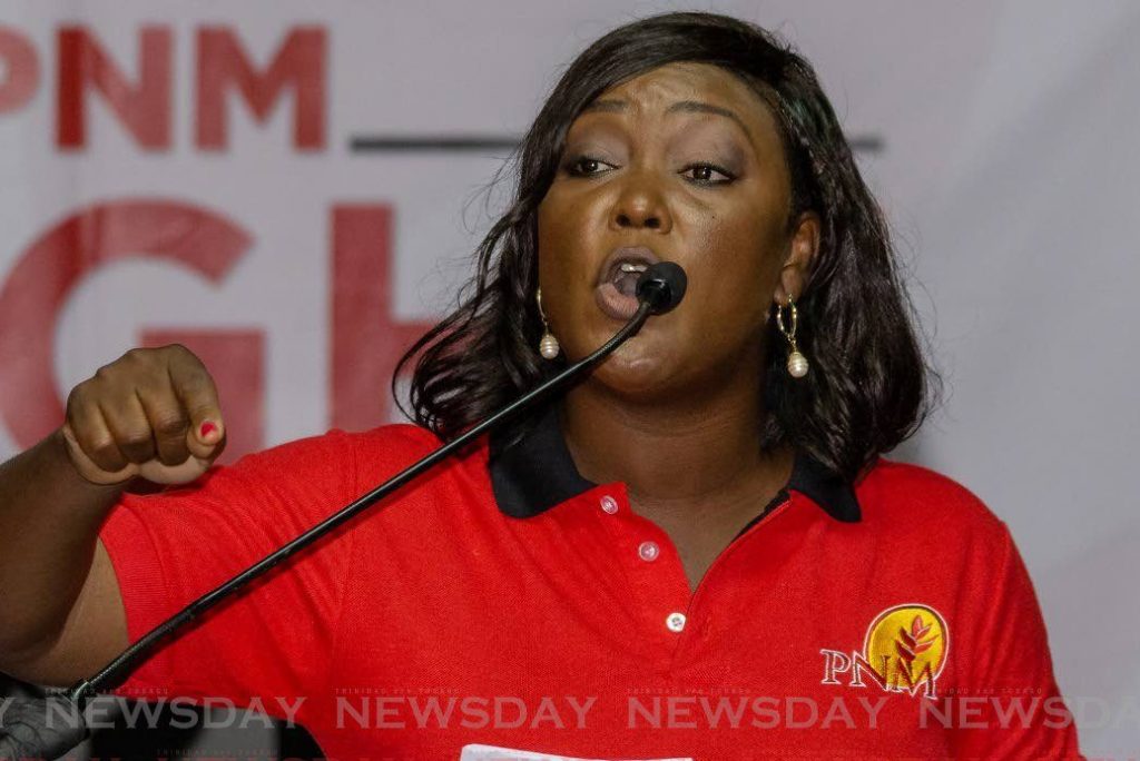 FILE PHOTO: PNM Tobago Council political leader Tracy Davidson-Celestine.   
