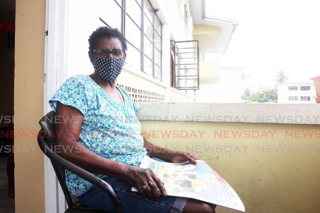 Jean Alleyne speaks of Tuesday night’s murder of her granddaughter Adeina (Inset) at her Embaccare apartment on Wednesday.
 - Lincoln Holder