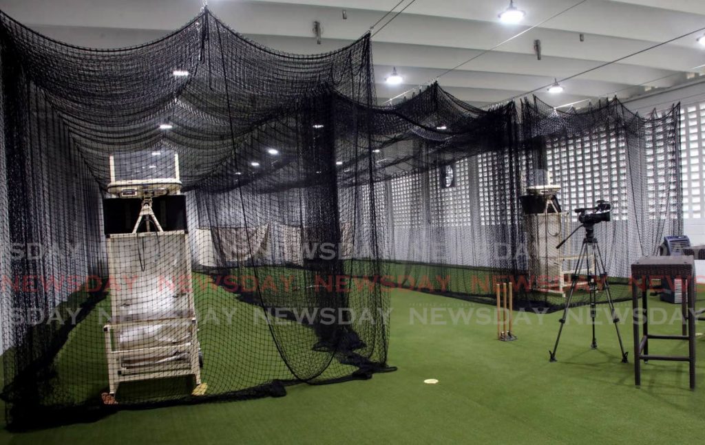 The refurbished indoor nets at the Bryan Davis Indoor Cricket Centre, at the Queen's Park Oval, St Clair. - SUREASH CHOLAI