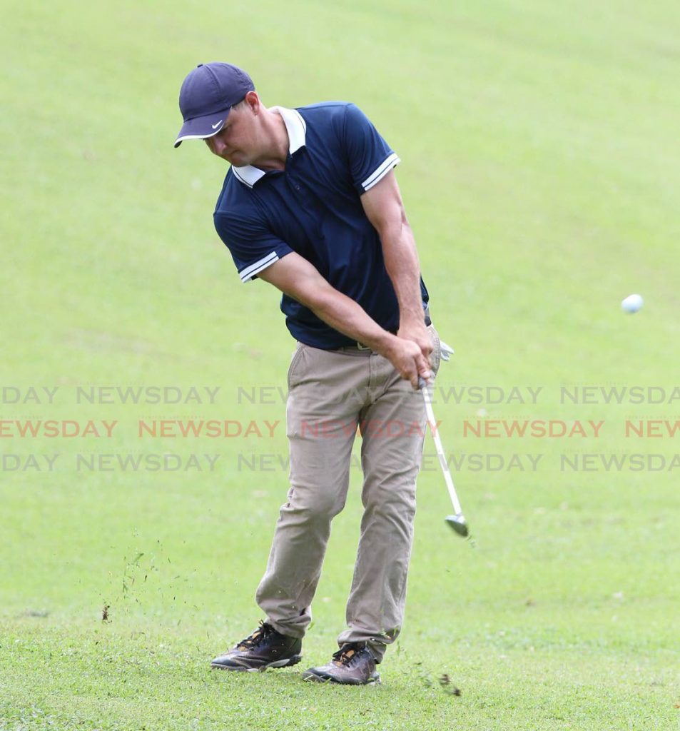 Ben Martin in action during the first day of the 2021 TT Open Golf tournament. PHOTO BY ANGELO MARCELLE - Angelo Marcelle
