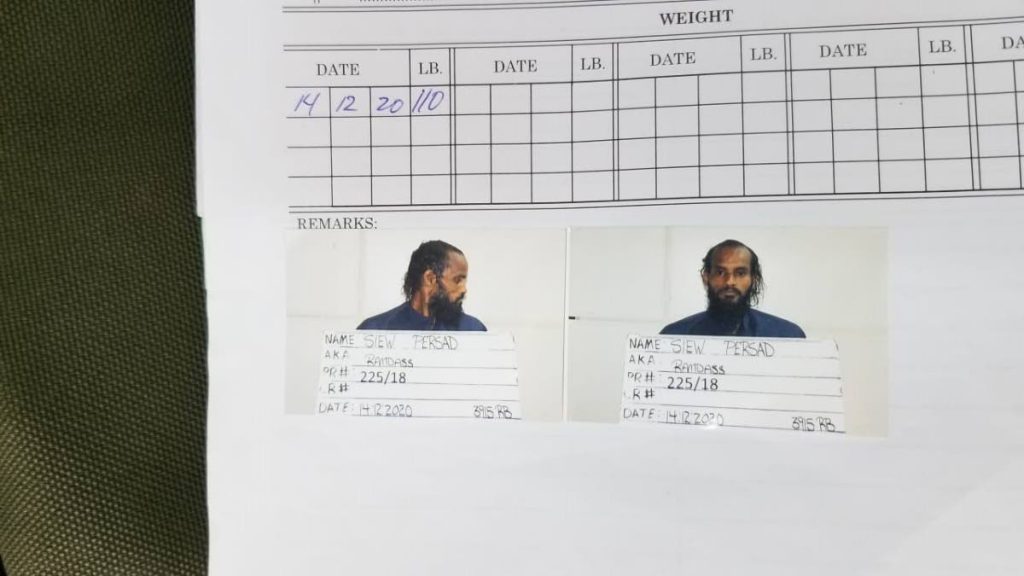 Escaped Inmate Siew Persad - TT Prisons Service