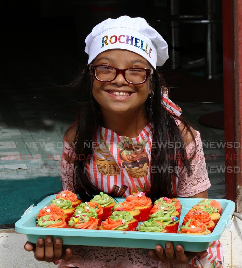 Rochelle Persad is ready to take orders for her Sweet Treats cupcakes. Photo by Sureash Cholai - 