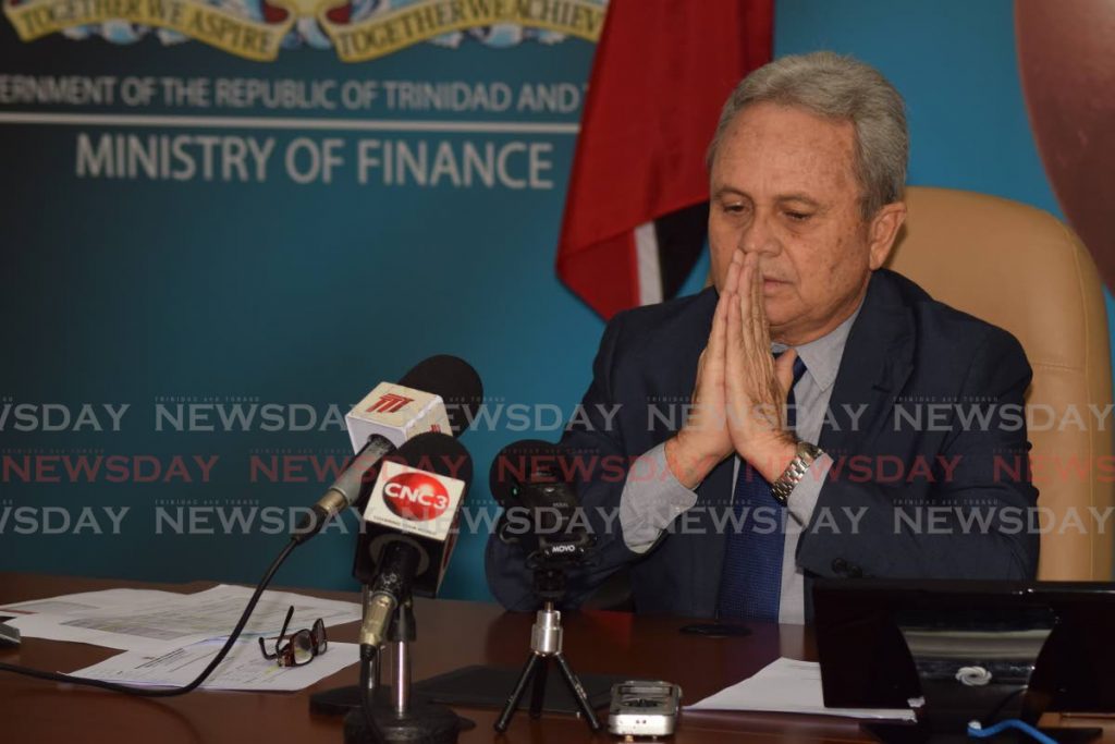 File photo: Minister of Finance Colm Imbert - Vidya Thurab