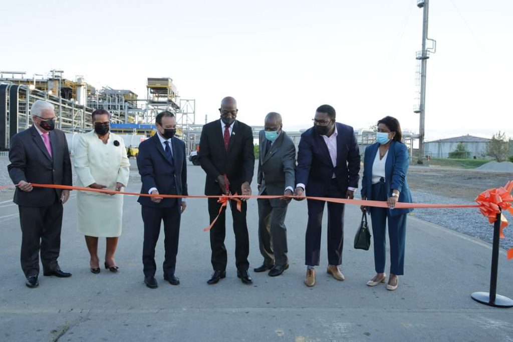 Prime Minister Dr Keith Rowley at the opening ceremony for the NIQUAN Energy Trinidad Ltd gas-to-liquids plant on Monday - Photo courtesy the Office of the Prime Minister's  Facebook page