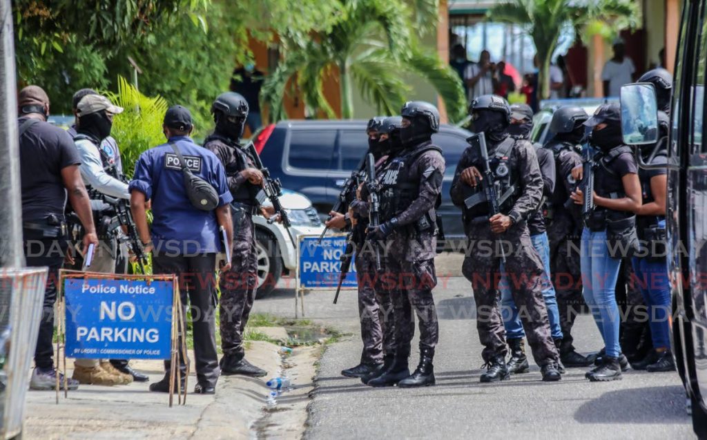 Members of the Special Operations Response Team during an exercise in La Horquetta last year. - SUREASH CHOLAI