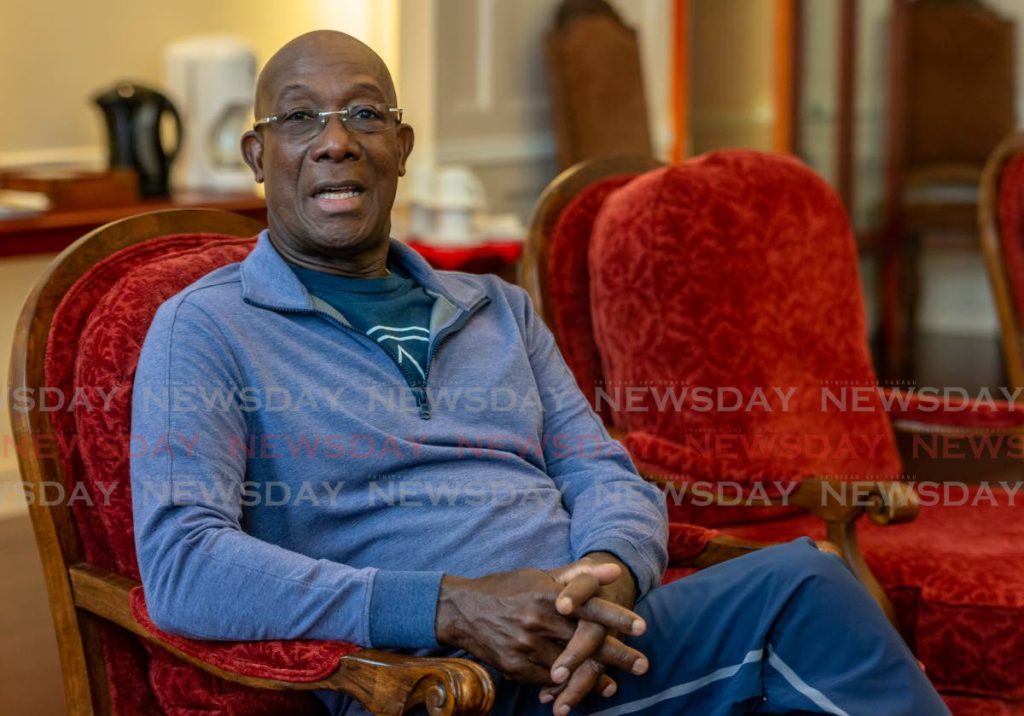 Prime Minister Dr Keith Rowley at the official residence in St Ann's. Photo by Jeff Mayers - 