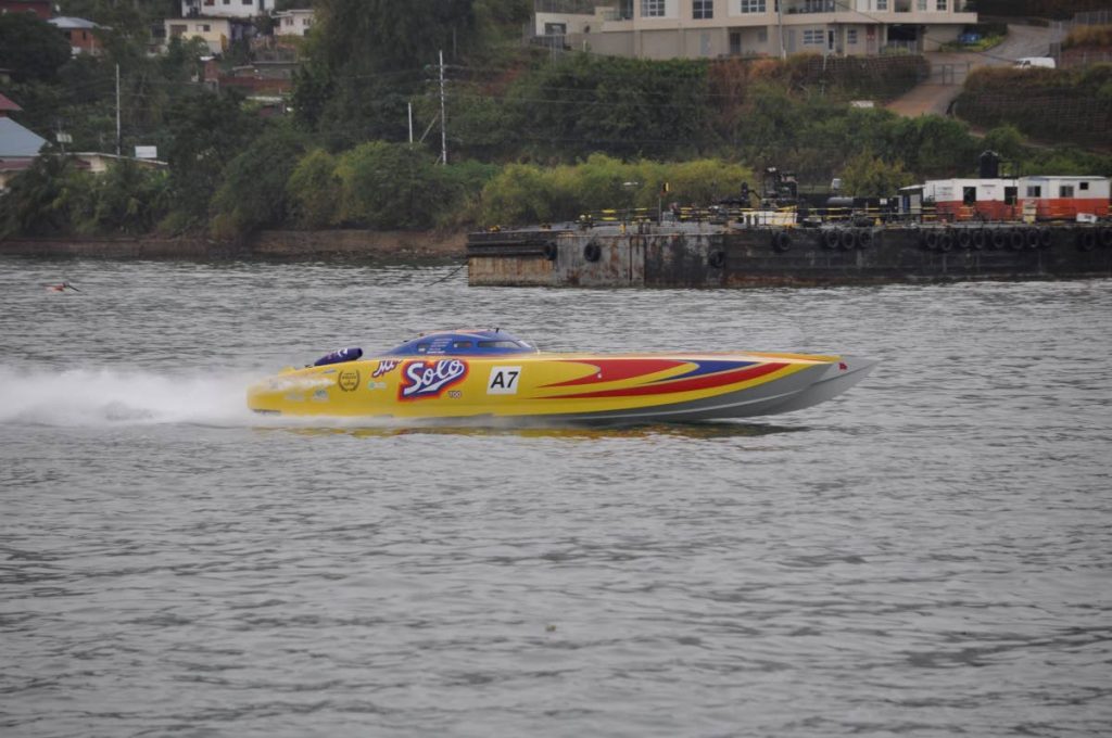 Mr Solo, during a powerboat event at the Gulf of Paria. - Ronald Daniel