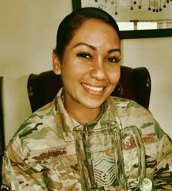 Ayana Simone Hodges, senior master sergeant select in the US Air Force, grew up in Trinidad and attended Bishop Anstey High School before migrating to the US. Photo courtesy Ayana Hodges - 