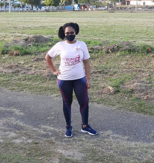 Enthusiastic Girls Run TT Challenge participant Ray-Ann Sebro sports her Pink Reign t-shirt as she is about to start the challenge. PHOTO BY MINISTRY OF SPORT AND COMMUNITY DEVELOPMENT

  - MINISTRY OF SPORT AND COMMUNITY DEVELOPMENT