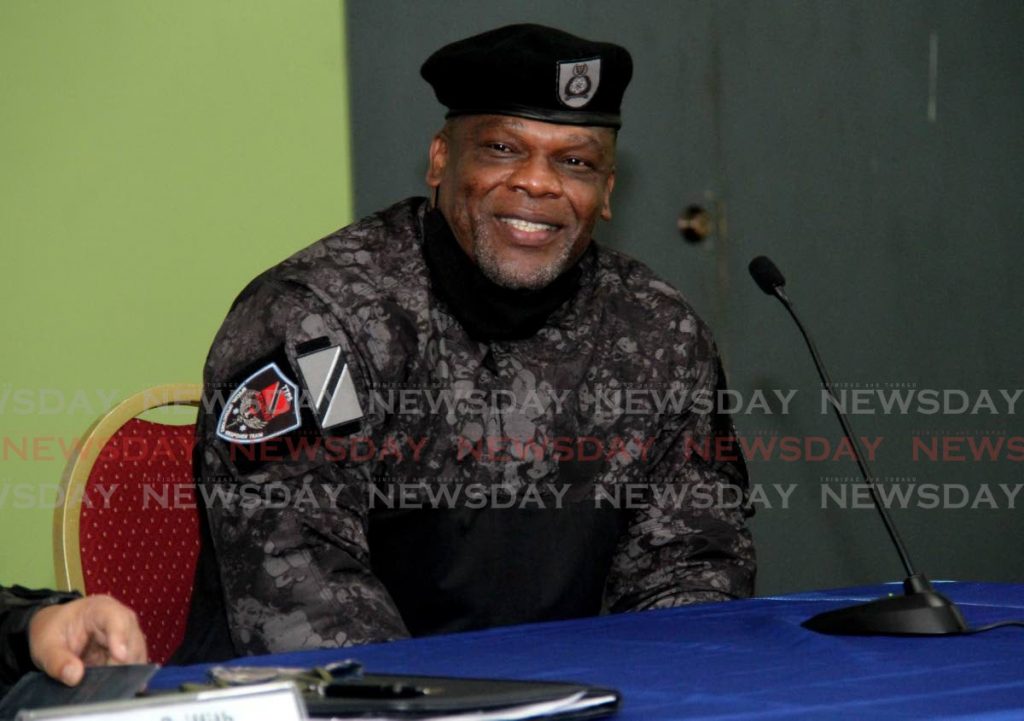 New SORT head Roger Alexander during a press conference at the Police Administration Building on Sackville Street, Port of Spain. - Photo by Ayanna Kinsale