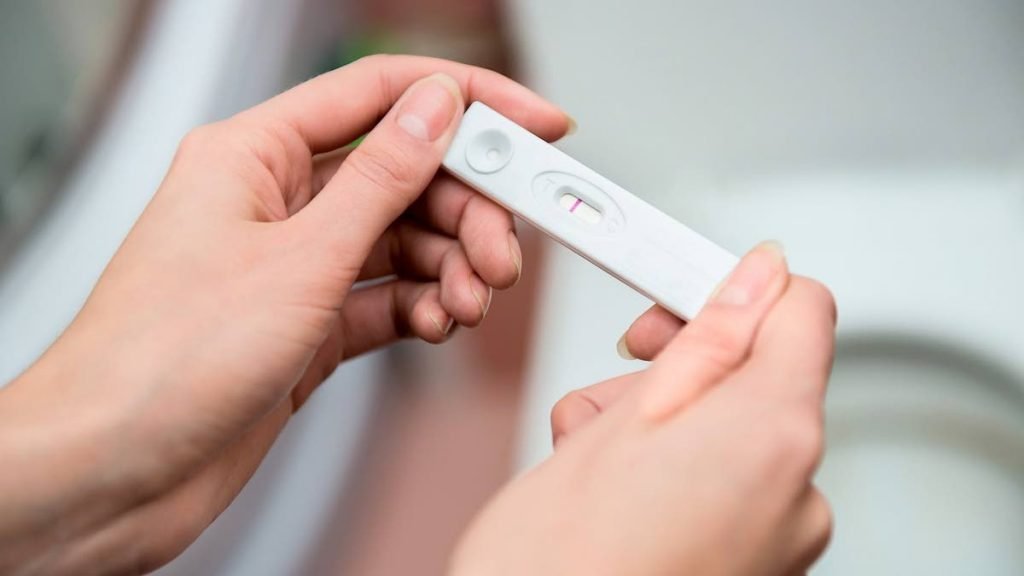 A negative pregnancy test - 