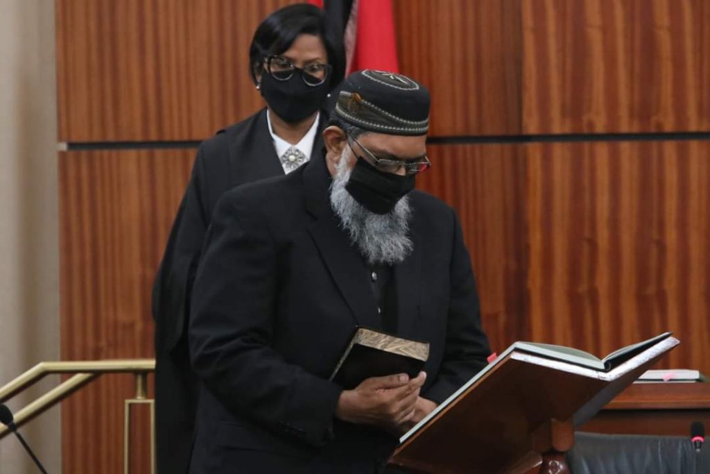 Newly appointed government senator Imam Sheraz Ali. Photo courtesy Parliament of Trinidad and Tobago
