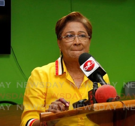 File photo: UNC political leader Kamla Persad-Bissessar. Photo by Marvin Hamilton 