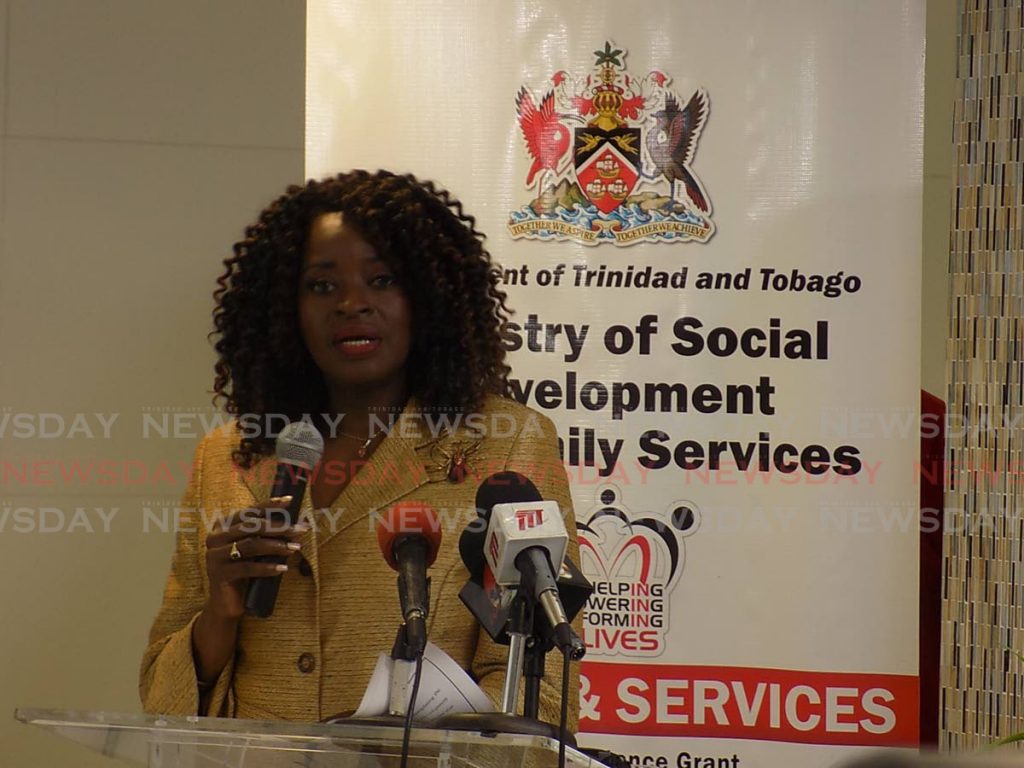 Minister of Social Development Donna Cox  - Photo by  Shane Superville