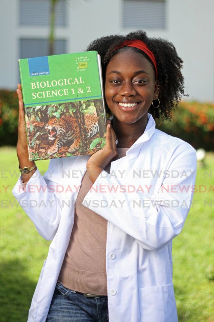 Chaya Ramsey did nine CSEC subjects and is preparing for this year’s CAPE exams in biology, chemistry, physics, pure math and Caribbean studies. - Marvin Hamilton