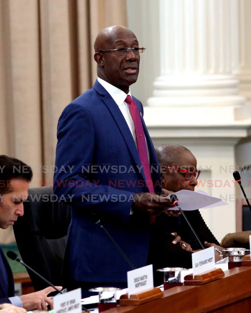 Prime Minister Dr Keith Rowley. - 