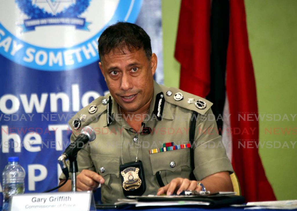 Police Commissioner Gary Griffith at a press briefing at the Police Administration Building, Port-of-Spain.  - Photo Sureash Cholai 