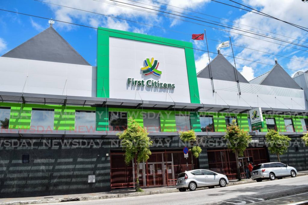 First Citizens bank branch on Independence Square, Port of Spain. Shareholders on Wednesday approved the creation of a holding company for the bank and its subsidiaries. File photo - 