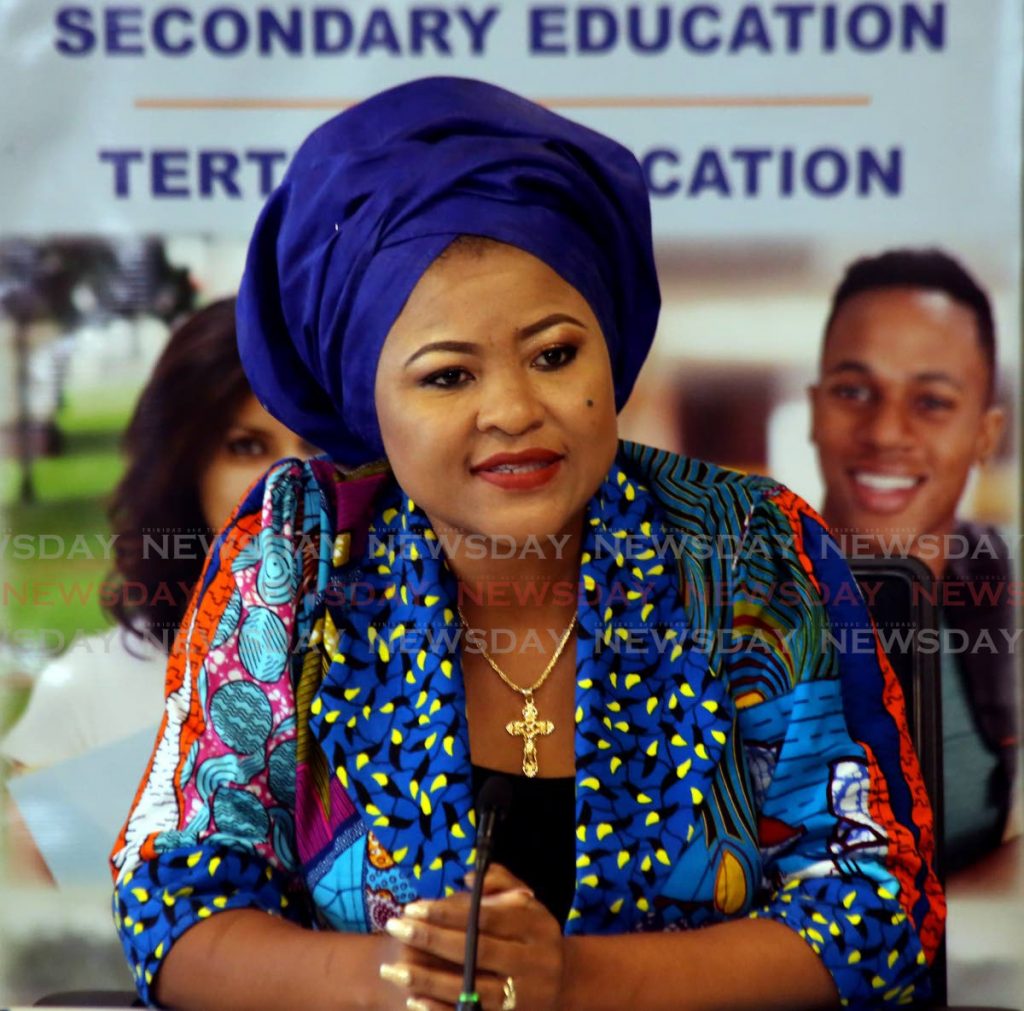 Minister of Education Dr Nyan Gadsby-Dolly. Photo by Sureash Cholai