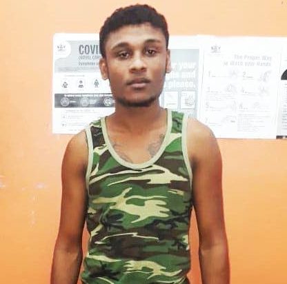 CHARGED: Kareem Hart who was charged for breaching the curfew hours and also wearing unlawful military-type camouflage clothing. PHOTO COURTESY TTPS - ttps