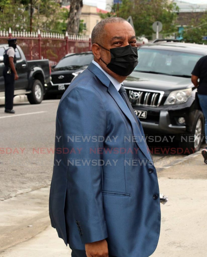 Labour Minister Stephen McClashie as he arrived in Parliament.- Photo by Sureash Cholai