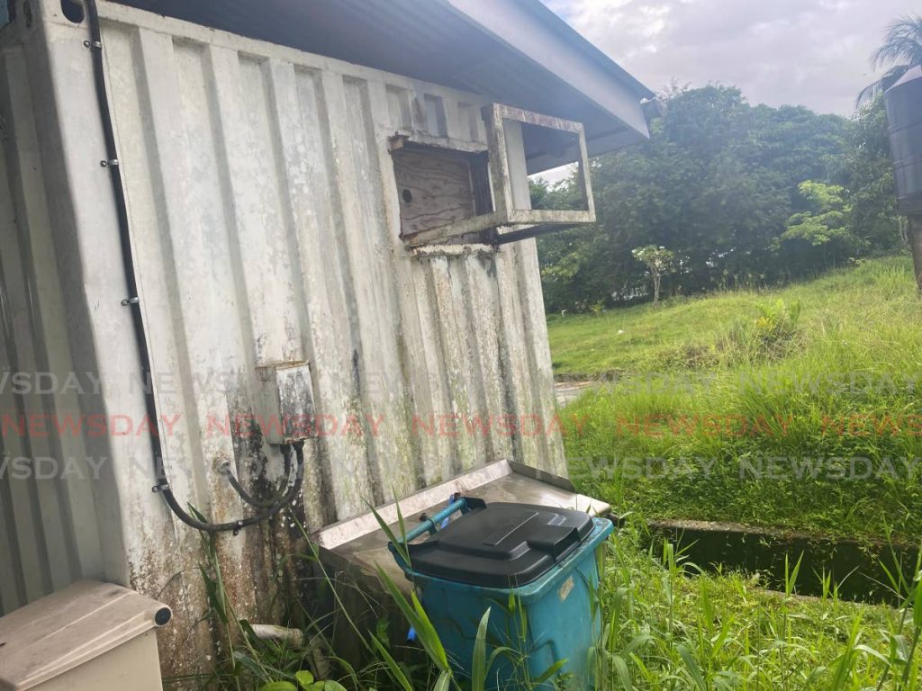 The prefabricated container in which the Point Fortin psychiatric outpatient clinic now operates.  - Narissa Fraser